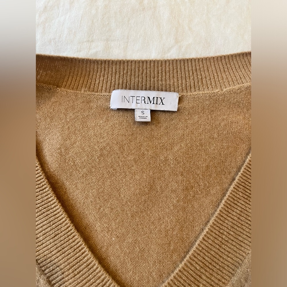 Intermix cashmere camel sweater